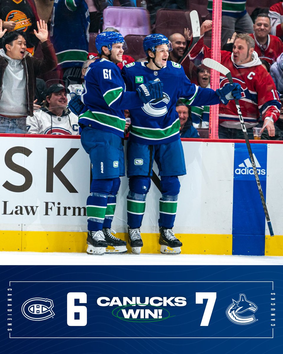 Canucks's tweet photo. WHAT A GAME! https://t.co/lxw3R5tukT