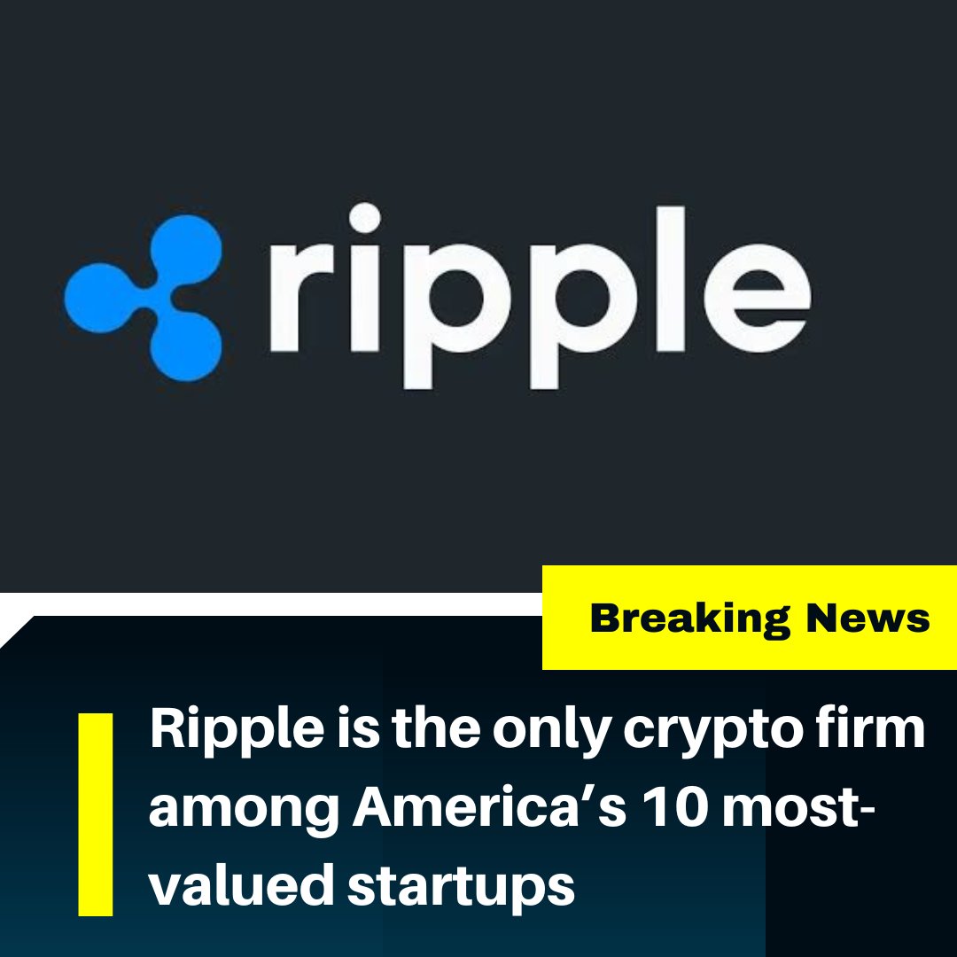 satoshintweet's tweet photo. Ripple is the only crypto firm among America’s 10 most-valued startups

#XRP #Ripple #America #USA https://t.co/E906UgKnO0