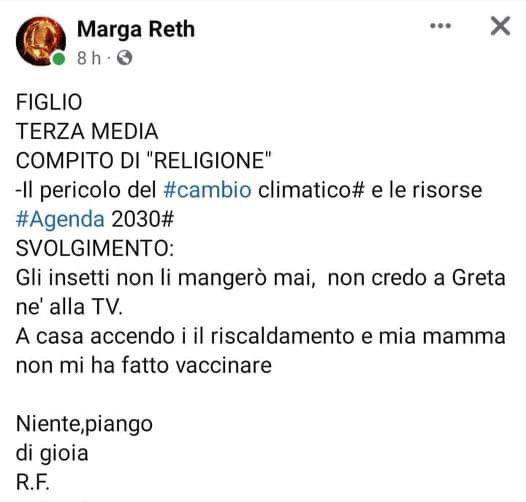 ftt_radio's tweet photo. 🎙️ RadioFTT, per CONSENSO DISINFORMATO, canale Telegram;
Il #figlio che tutti vorrebbero … ma anche la #mamma 🤩
🟡 SEGUICI SU CONSENSO DISINFORMATO
#compito #religione #CambioClimatico #Agenda2030 #risorse #GretaThunberg #insetti #TV https://t.co/L8fvssrwAA