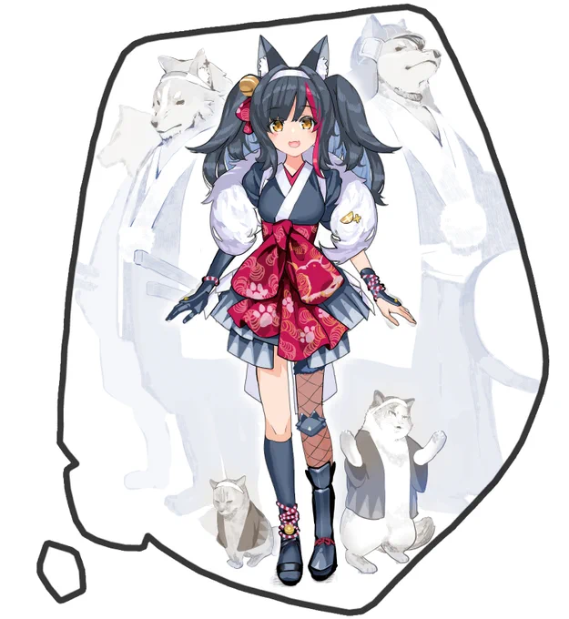 ウチ ウチ ウチだよ! 討 ち 入 り だ よ !!!!!!!!!#大神ミオ新衣装 
