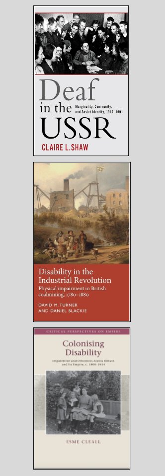 In UK Disability History Month, Beckie Rutherford highlights 3 important recent contributions to Disability History, and their influence on her own PhD research @WarwickHistory

New on @RoyalHistSoc blog bit.ly/3EXG0Yo 

@UKDHM  #dishist @B_Rutherford_ @ihr_history