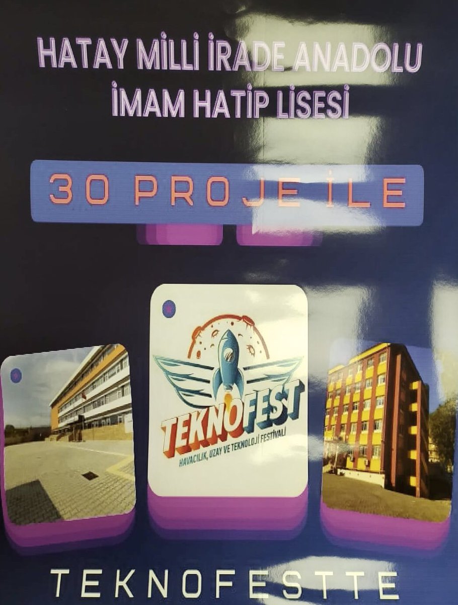 "Azim, sabır ve çalışma başarı için olmazsa olmaz şarttır." Hatay Milli İrade Anadolu İmam Hatip Lisesi bunları gerçekleştirerek zoru başardı.  Projelerin mimarı ogretmen ve öğrencilerimizi canı gönülden tebrik ederiz. <a href="/teknofest/">TEKNOFEST</a> <a href="/hataymem/">Hatay İl Millî Eğitim Müdürlüğü</a> <a href="/meb_dinogretimi/">MEB Din Öğretimi Genel Müdürlüğü</a>
