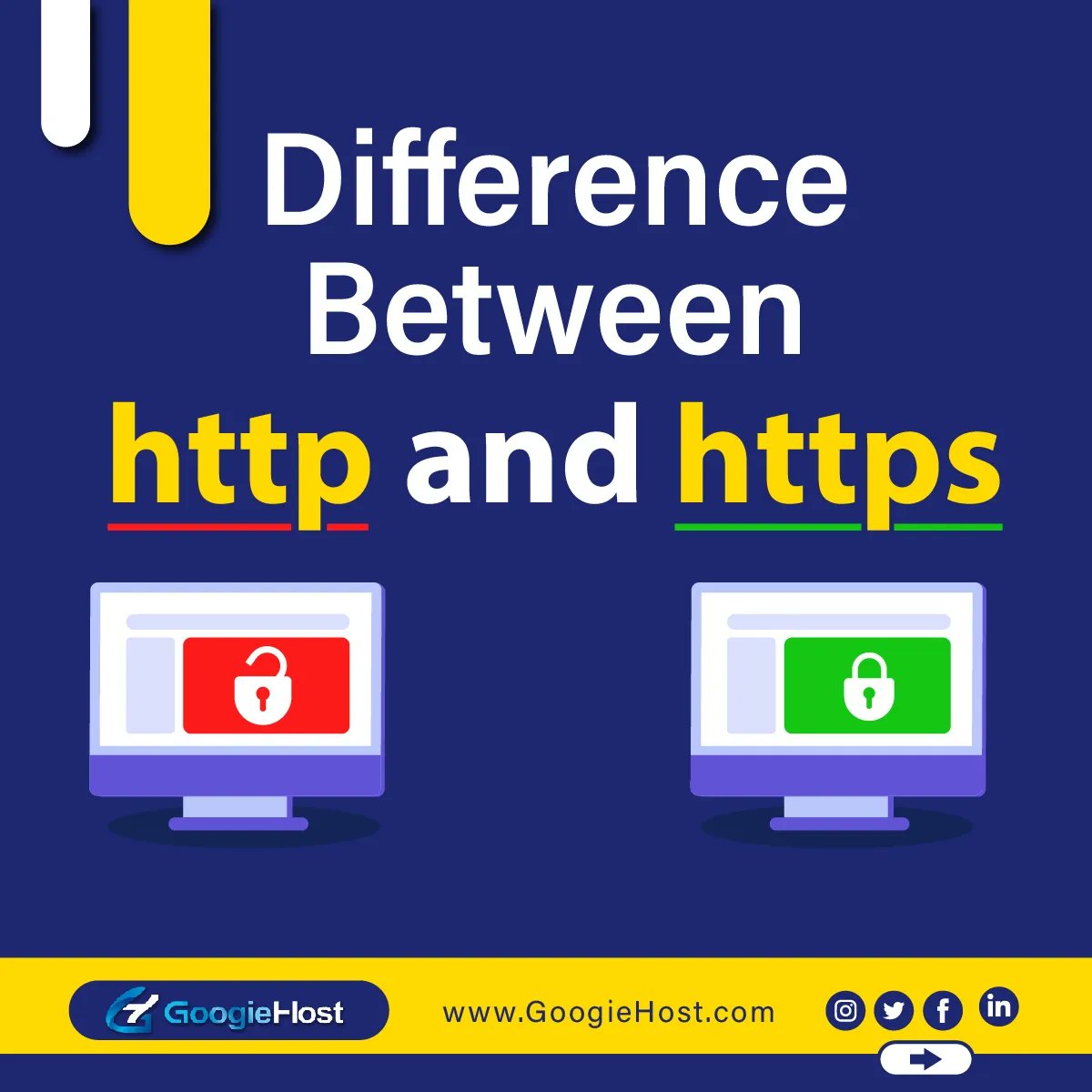 GoogieHost's tweet image. Difference Between HTTP &amp;amp; HTTPS

@googiehost #googiehost #HTTPS #HTTP #shttps #websecurity #websecuritytesting #websecuritysolutiins #websecurityattacks #websecurityau #websecurityadmin #websecurityiam #websecure