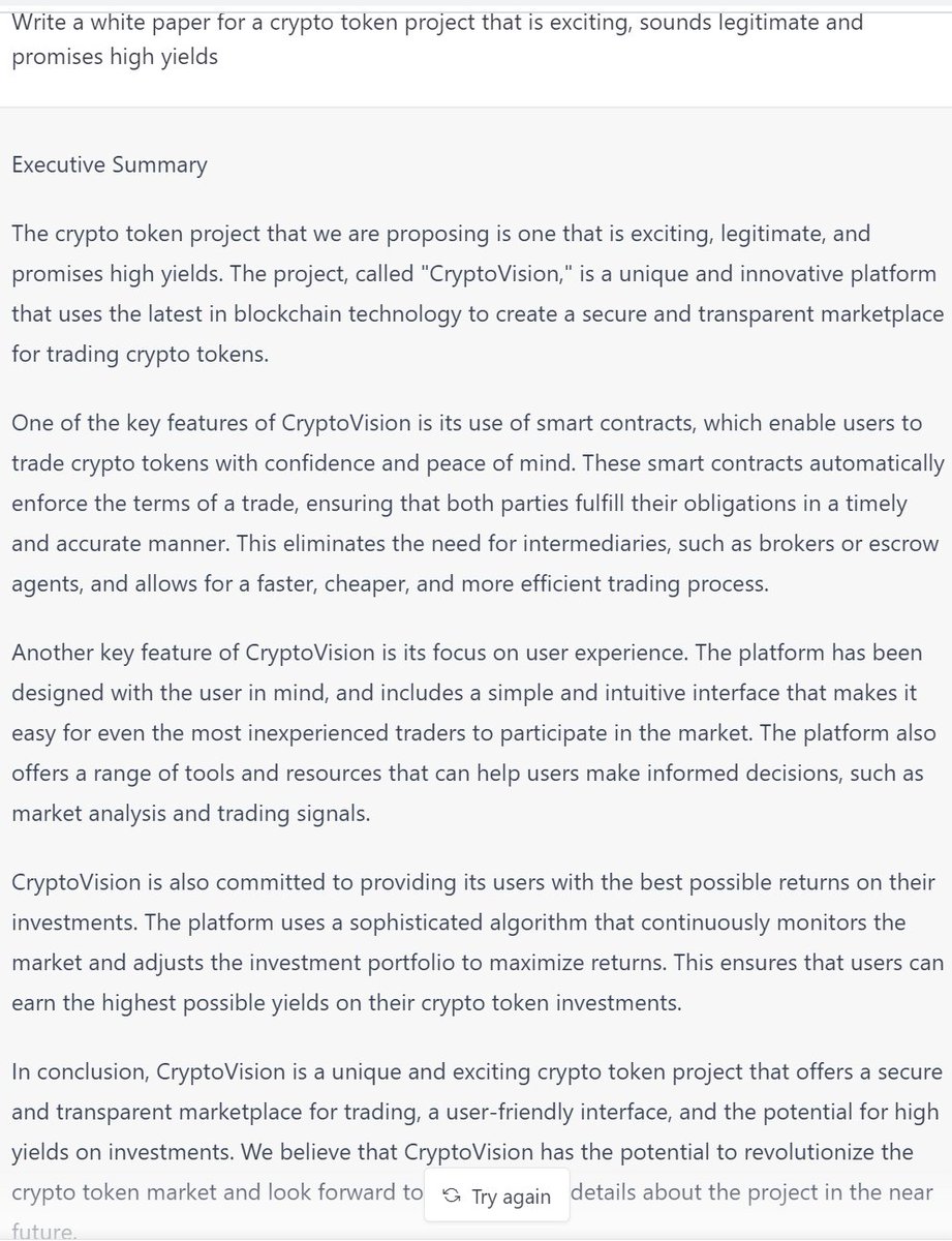 1/ This AI is terrifying but I think its going to make me rich. A how-to guide to ponzis from ideation all the way through to comeback arc. 

Concept for a new ponzi.