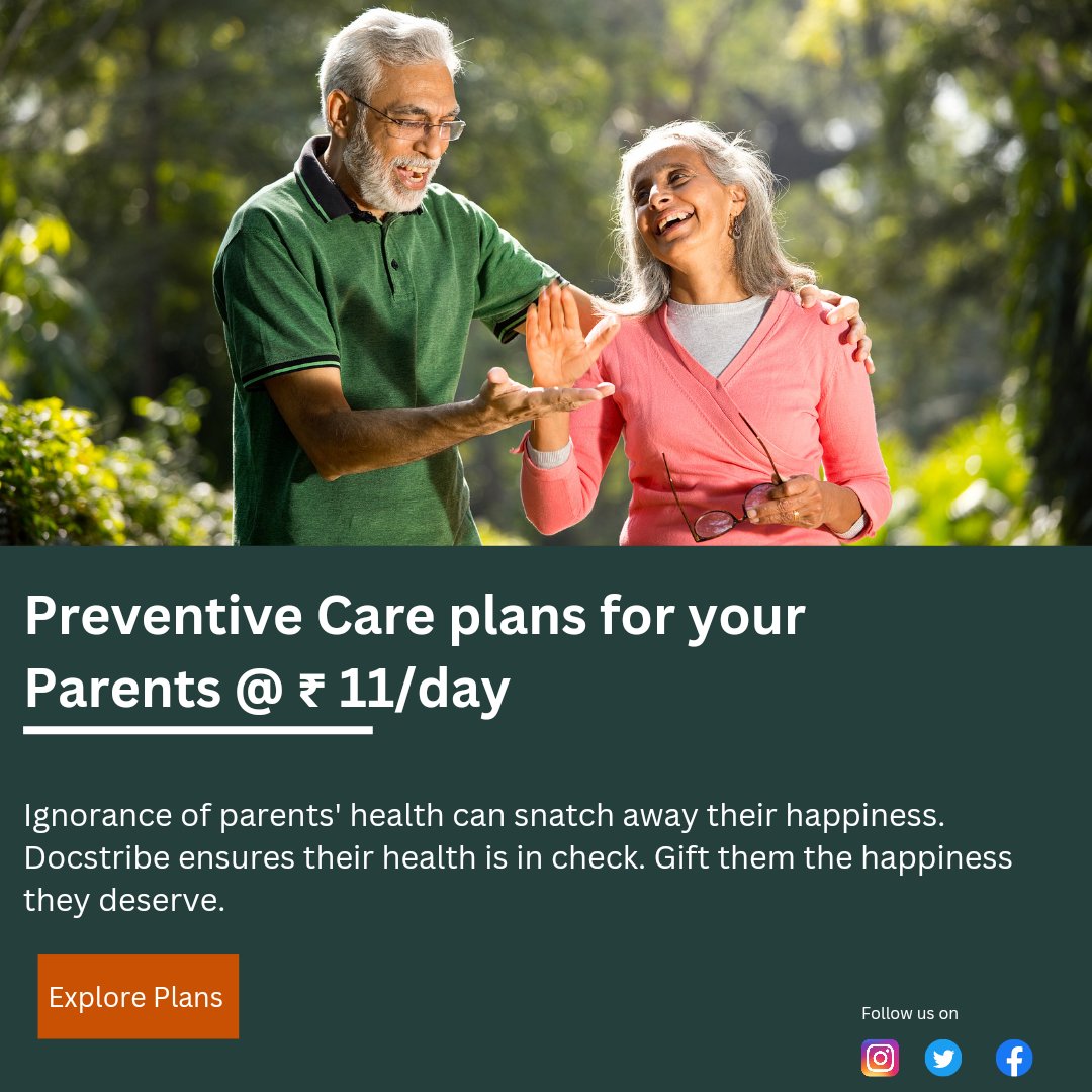 docs_tribe's tweet image. We all love our parents but we are so busy growing up, we often forget they are also growing old. This platform will facilitate you to take care of your old parents medically amidst your business and that too from remote.
Explore more at docstribe.com
#parentcare