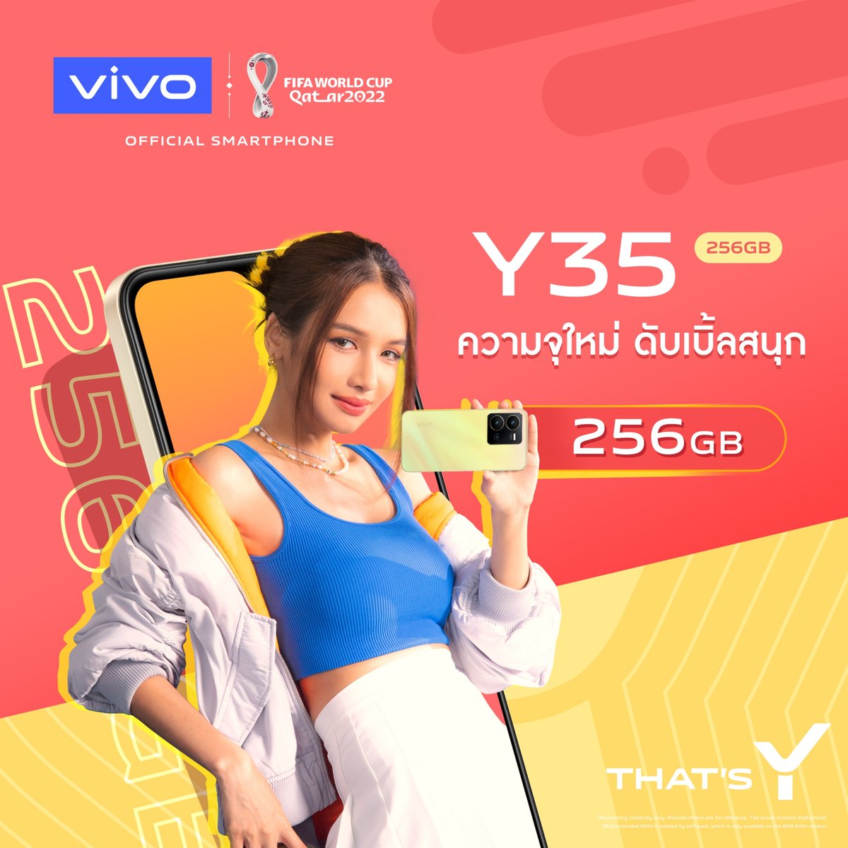 vivoThailand's tweet photo. vivo Y35 อัปเกรดความจุเป็น 256GB ROM ไม่ว่าจะสายชอบถ่ายรูป หรือสายเล่นเกม ก็สามารถใช้งานได้เต็มที่ ให้คุณดับเบิ้ลสนุกได้แบบไม่กลัวเมมเต็ม! 😻

ราคา 9,799.-
รายละเอียดเพิ่มเติมคลิก https://t.co/iGoXSbUyf0
@bowkylionn 

#vivoY35 #ThatsY https://t.co/59LynMiXc6