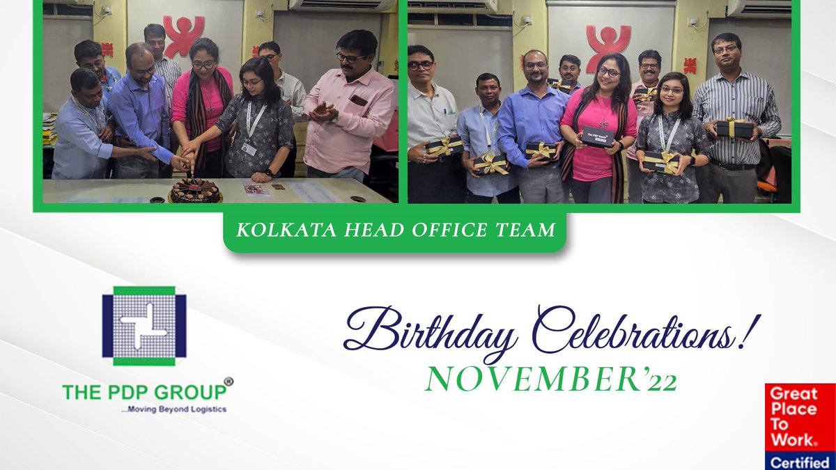 ThePDPGroup's tweet photo. #HappyBirthday to all our November born #PDPians!
#lifeatpdp #birthdaycelebration #officebirthdays #GreatPlaceToWork #officebirthday https://t.co/TxPYecT3Pk