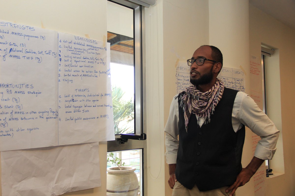 IOM_EHSA's tweet photo. @IOMRONairobi is hosting a Regional workshop on consultation &amp; validation of the Regional @UNmigration Mental Health &amp; Psychosocial Support (MPHSS) Strategy. MPHSS is a key area of assistance to migrants in vulnerable situations &amp; emergency contexts.🔟countries are participating. https://t.co/IC9c7yKsYL