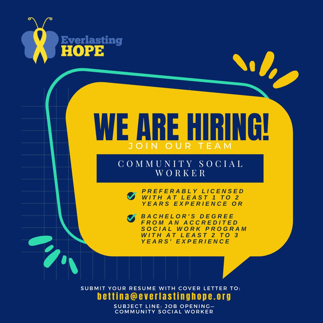 EHOPE_Cebu's tweet photo. ＷＥ ＡＲＥ ＨＩＲＩＮＧ！

We are looking for a 𝗖𝗢𝗠𝗠𝗨𝗡𝗜𝗧𝗬 𝗦𝗢𝗖𝗜𝗔𝗟 𝗪𝗢𝗥𝗞𝗘𝗥.
𝙄𝙣𝙩𝙚𝙧𝙚𝙨𝙩𝙚𝙙 𝙖𝙥𝙥𝙡𝙞𝙘𝙖𝙣𝙩𝙨 𝙩𝙤 𝙨𝙪𝙗𝙢𝙞𝙩 𝙮𝙤𝙪𝙧 𝙧𝙚𝙨𝙪𝙢𝙚 𝙬𝙞𝙩𝙝 𝙖 𝙘𝙤𝙫𝙚𝙧 𝙡𝙚𝙩𝙩𝙚𝙧 𝙩𝙤: 𝙗𝙚𝙩𝙩𝙞𝙣𝙖@𝙚𝙫𝙚𝙧𝙡𝙖𝙨𝙩𝙞𝙣𝙜𝙝𝙤𝙥𝙚.𝙤𝙧𝙜 https://t.co/0z9GdhAjqP