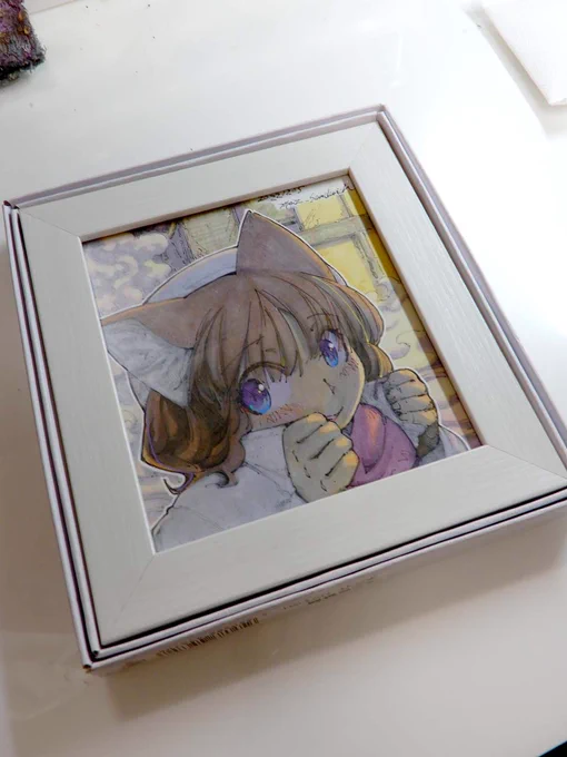ちょうど色の合うフレームがあった。 