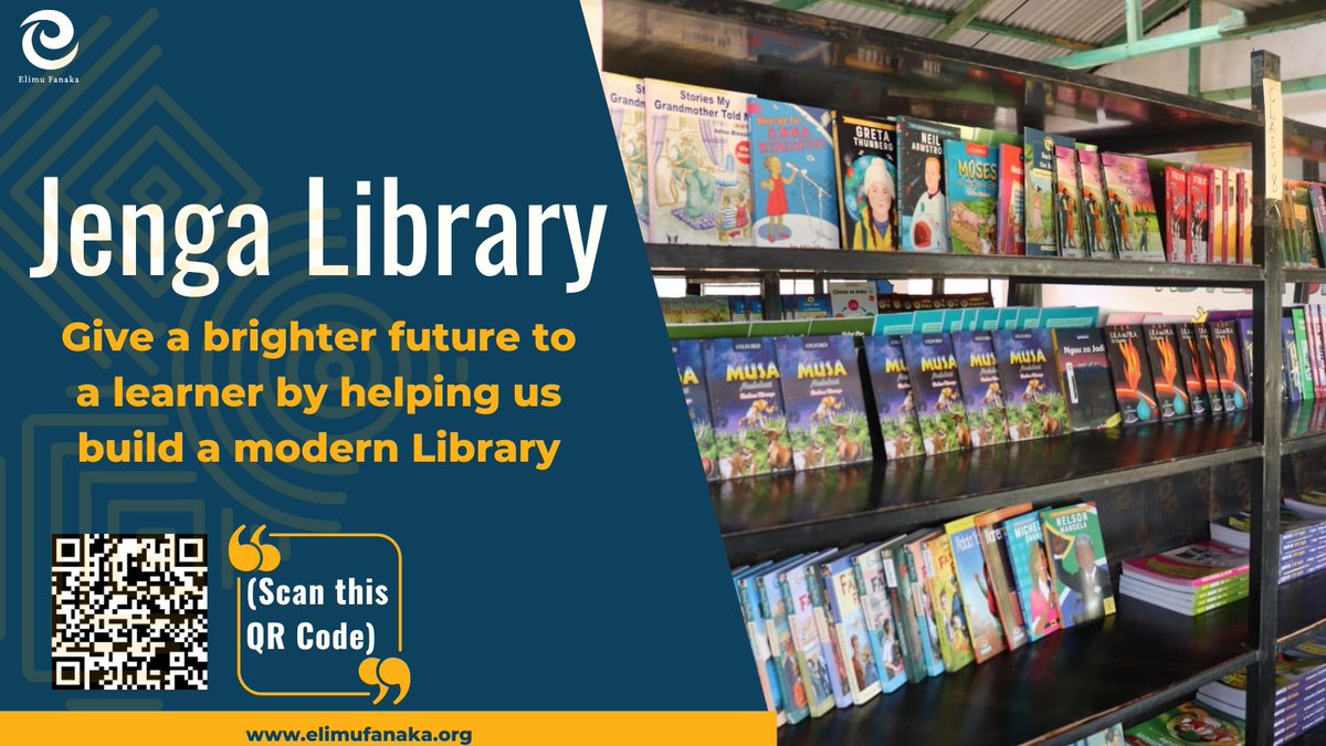 elimufanaka's tweet photo. EF has built a library at Kipusi primary, greatly impacting the learners’ experience. We would love to build more libraries in our schools.
You can support this projects through;
PayPal https://t.co/yvhQeN1bnb
M-Pesa Paybill 4085155 - Account Name (Jenga Library)
#JengaLibrary https://t.co/N4y3uPl0VT