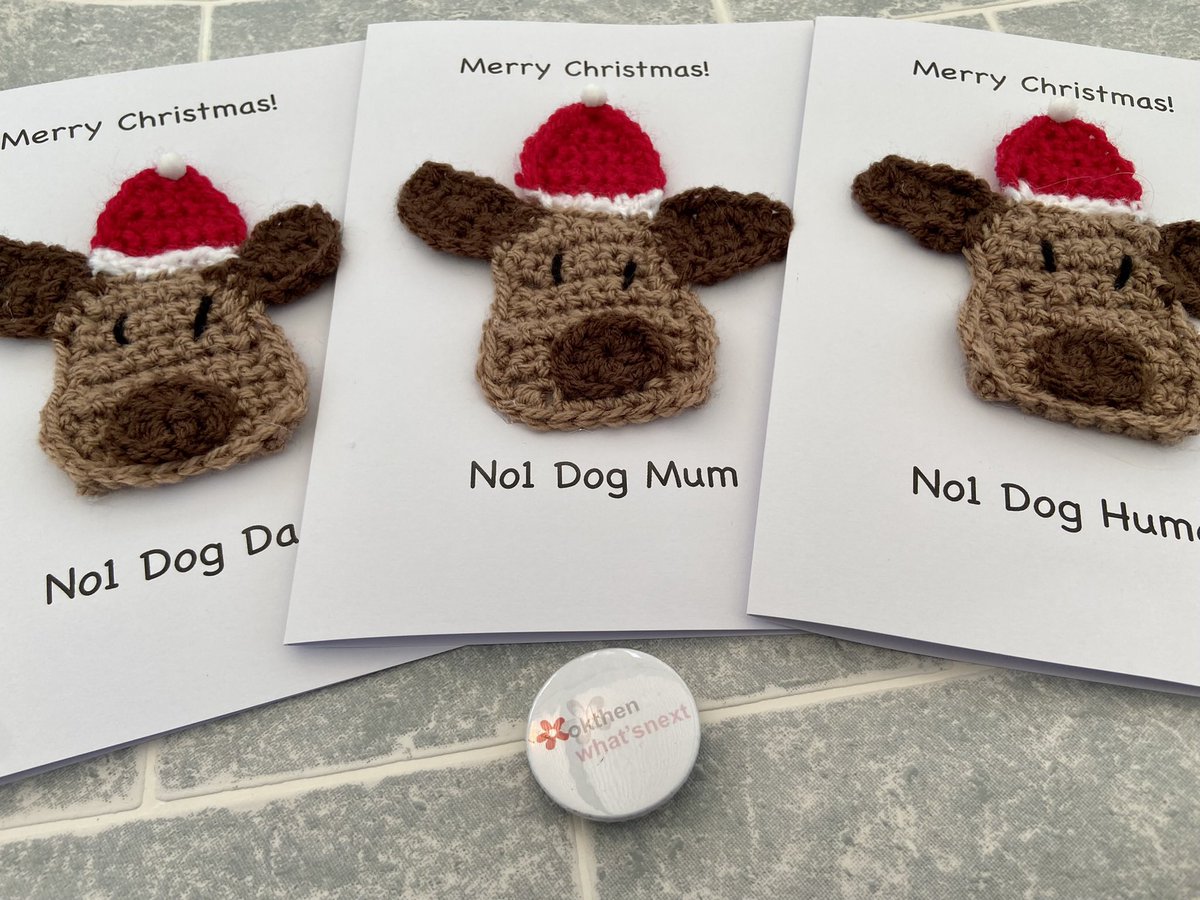 It’s “St Nicholas Day” today aka Santa! 🎅are you on the naughty or nice list? 😇👹 Santa Paws cards are available in my #etsy shop etsy.com/uk/shop/OkThen… #earlybiz #crochet