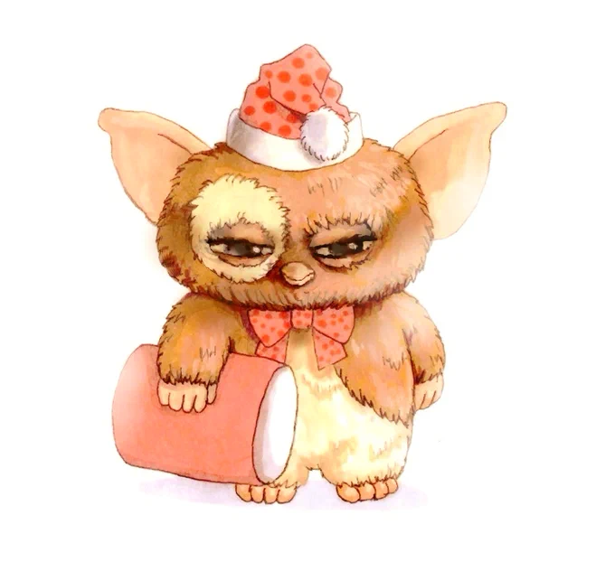 眠いファービーギズモ#ファービー #ギズモ #イラスト 