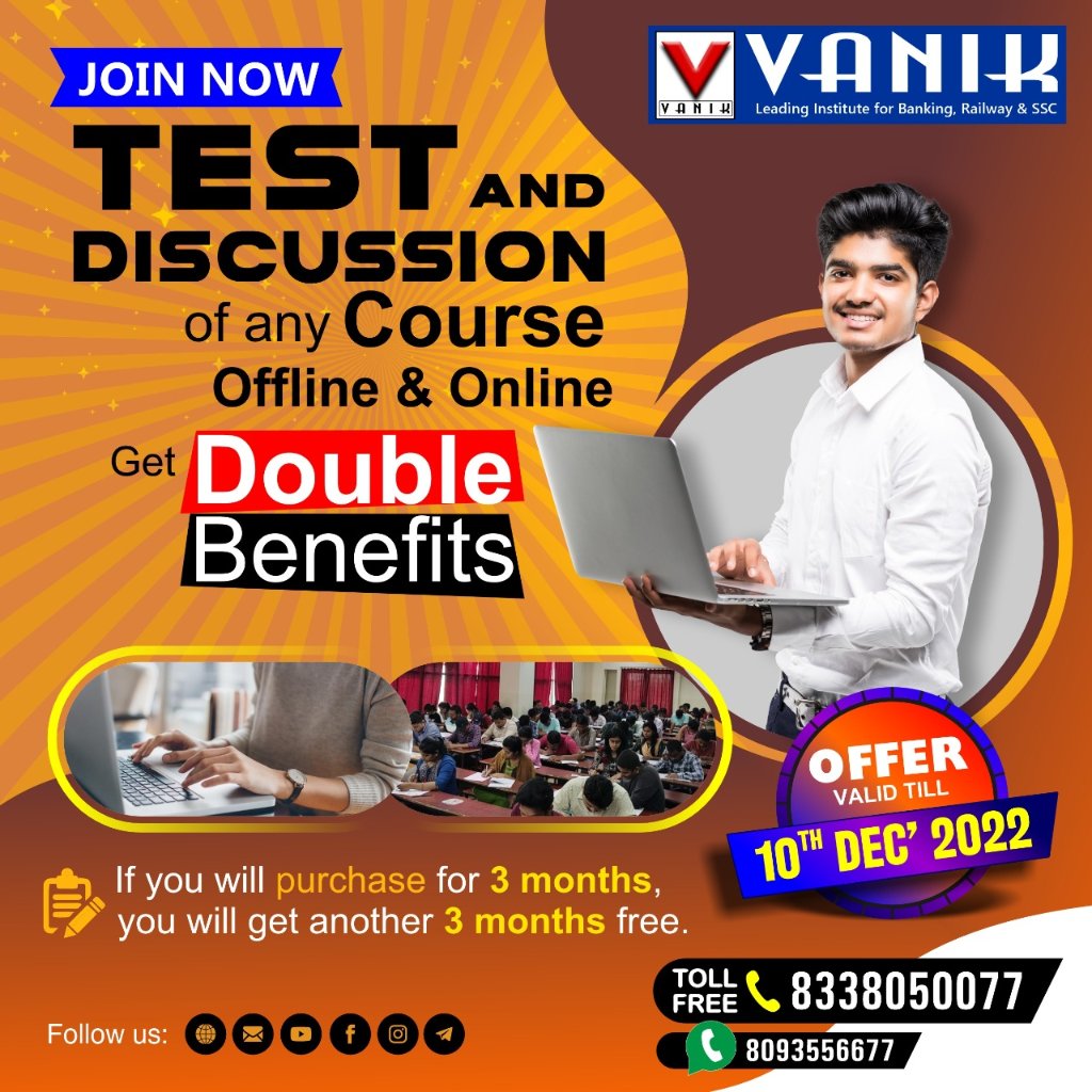 VanikEducation's tweet photo. ๐Take Advantage of this offer ..Do not miss this opportunity & make the best use of it.
๐Join Prepare Perform with @VANIK
๐If You Have Any Queries, DM Us: - @ 8338050077
.
.
.
#vanikias #vanik #vanikcoaching #offlinetest #onlinetest #Test_Discussion #coaching #vanikoffer https://t.co/QR1bau9Adm