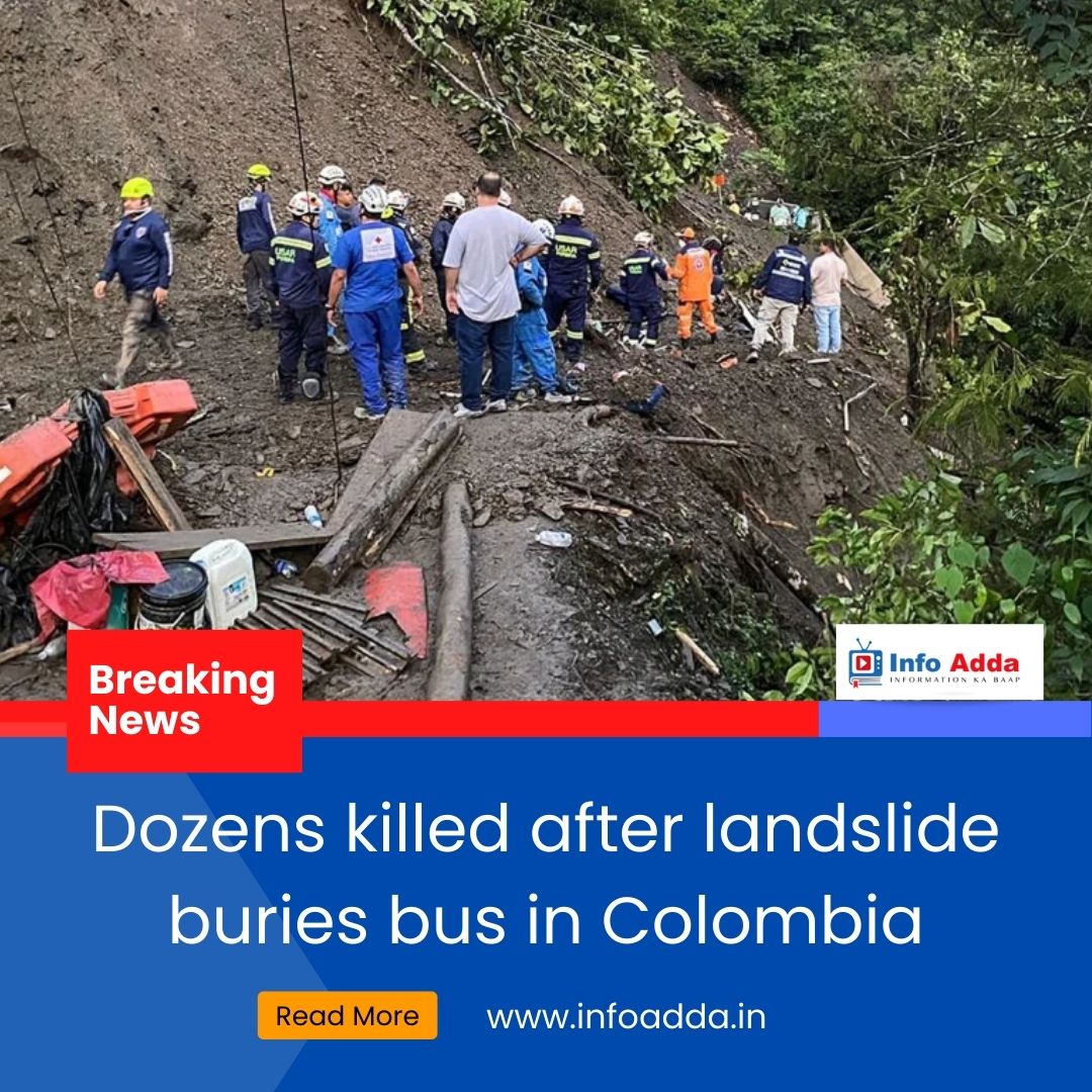 infoadaa12's tweet photo. Dozens killed after landslide buries bus in Colombia
#Breakingnews #Infoadda #Colombia #ColombiaNews https://t.co/H7hOsIpY6u