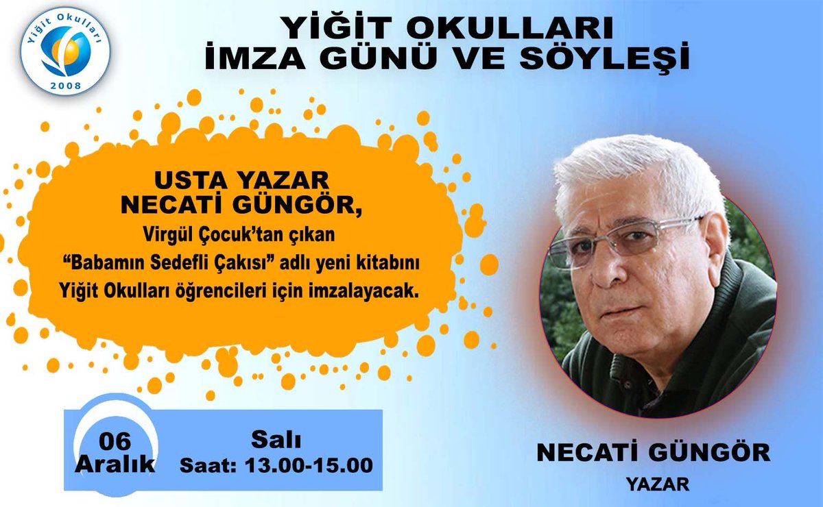 Hayata virgül koymak için, matbaadan çıkan ilk eserimiz Babamın Sedefli Çakısı üzerine ilk imza ve söyleşi günümüze gideceğiz.

Babamın Sedefli Çakısı’nda, çocuk cıvıltılarını duyacak, bizi çocukluğumuza götüren bir düşün içinde uyanacaksınız.

 shopier.com/14603789