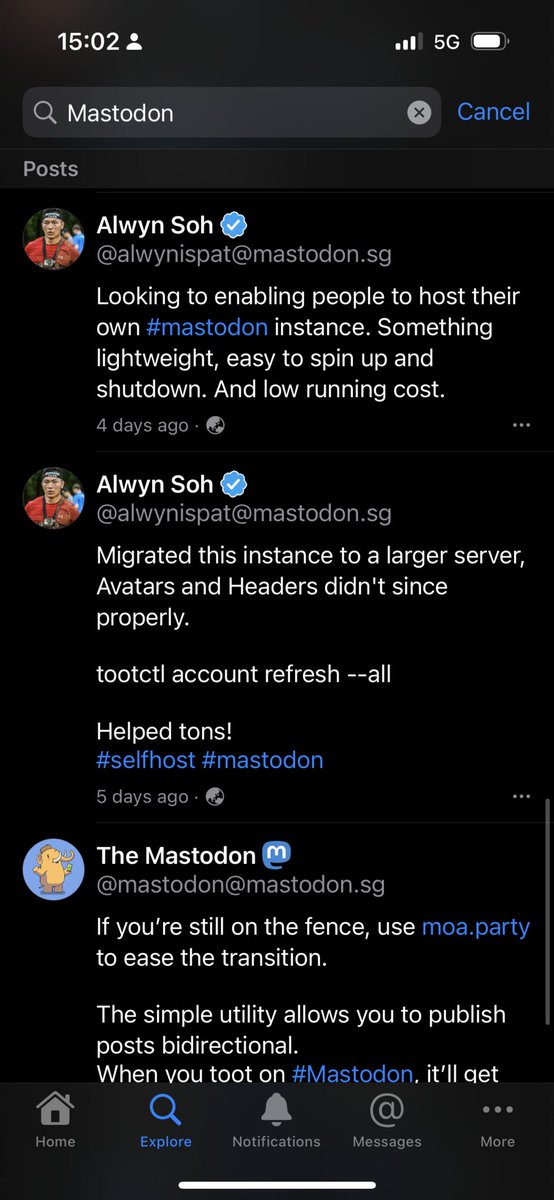 AlwynIsPat's tweet image. Enabling elasticsearch on the Mastodon instance makes the difference! 
#mastoadmin #elasticsearch #mastodon