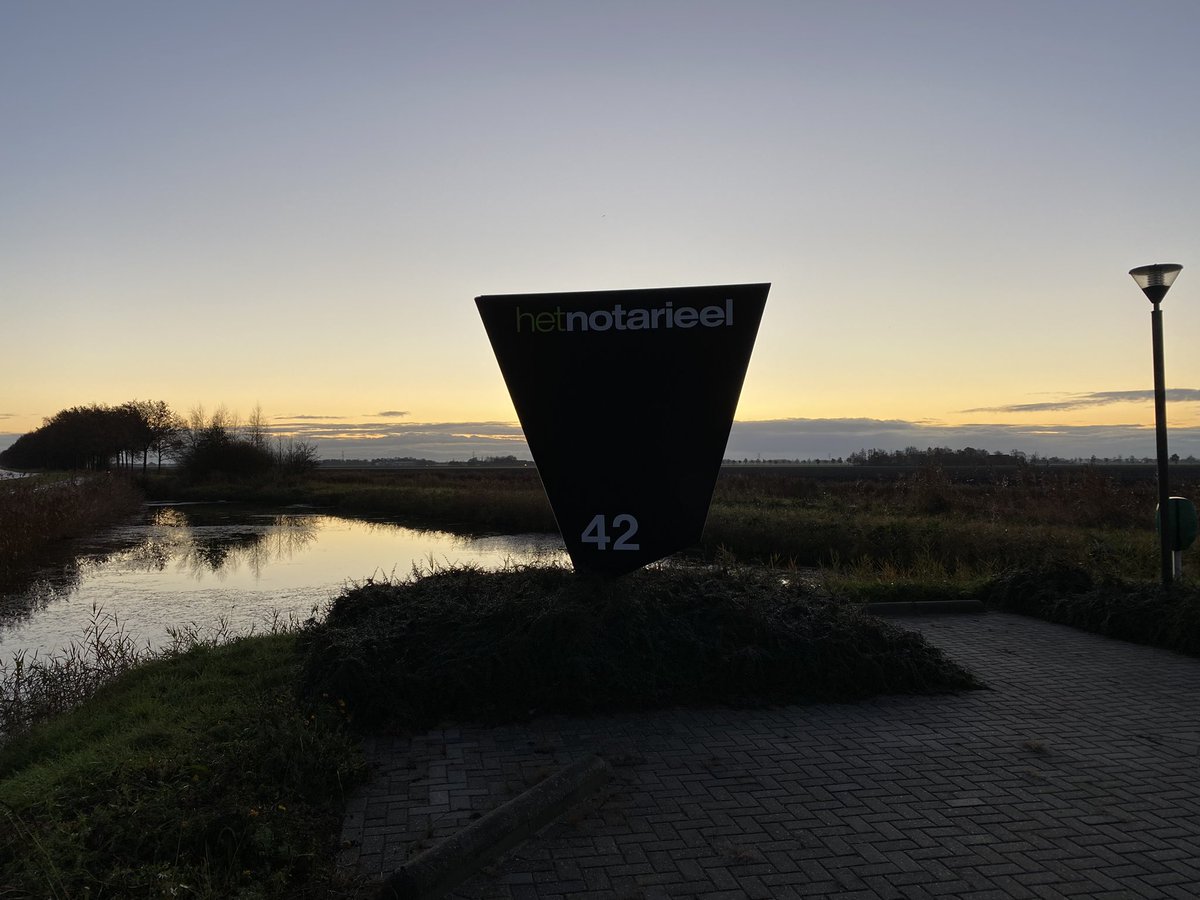 Goedemorgen in #depolder ! #notaris #emmeloord #flevoland #noordoostpolder