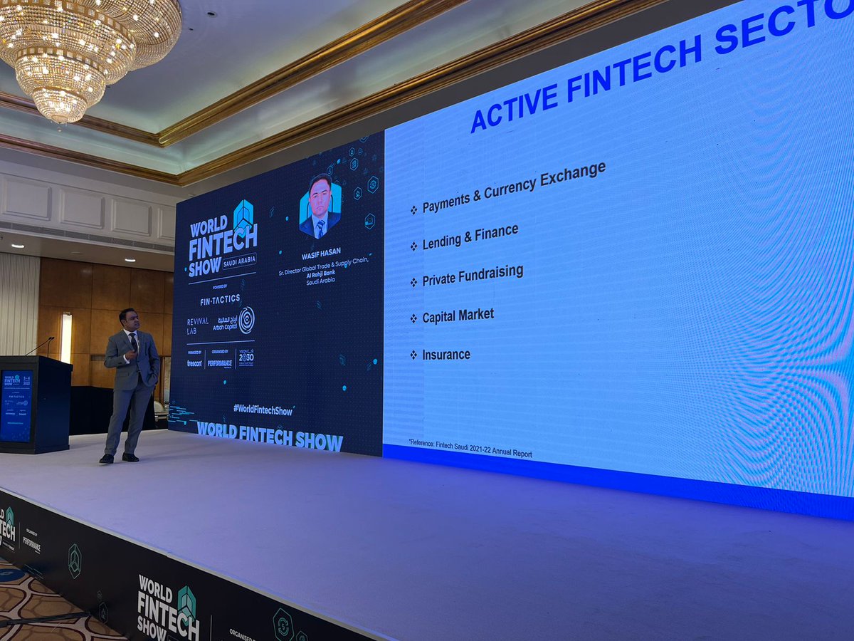 TresconMENA's tweet photo. ANNOUNCEMENT‼️
Day 2 of #WorldFintechShow has begun!!
Live now a Keynote presentation on 'Digitising Financial Services in the growing Saudi Fintech ecosystem' by Wasif Hasan, Sr. Director Global Trade & Supply Chain at Al Rahji Bank.
#trescon #tresconfintech #fintech https://t.co/IJp3p4O3EZ