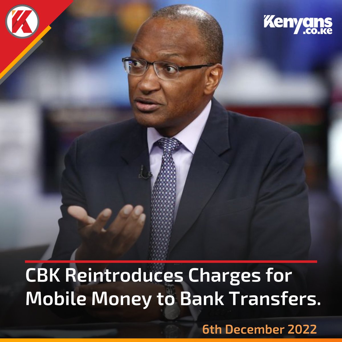 Kenyans.co.ke on Twitter "CBK reintroduces mobile money to bank transfers charges"