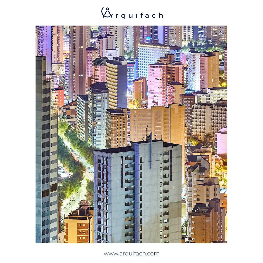 Arquifach's tweet photo. Benidorm is one of the most touristic cities in Spain, and one of the most characteristic things is its Skyline. The one in Benidorm is one of the most photographed, did you know that? https://t.co/Cg2ebh3kQ3
