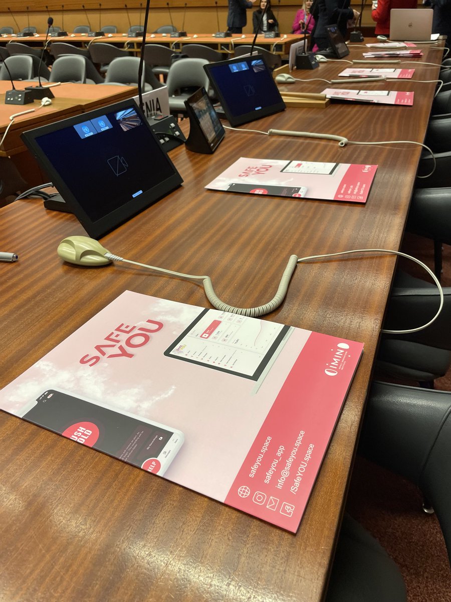 SafeYOUapp1's tweet photo. At the @UNGeneva office, our Founder &amp; CEO @Mariam_SafeYOU presented Safe YOU on a panel for “Innovation and Data-Driven Responses to End Gender Based Violence”. 💡 https://t.co/fUMmoXZxrG