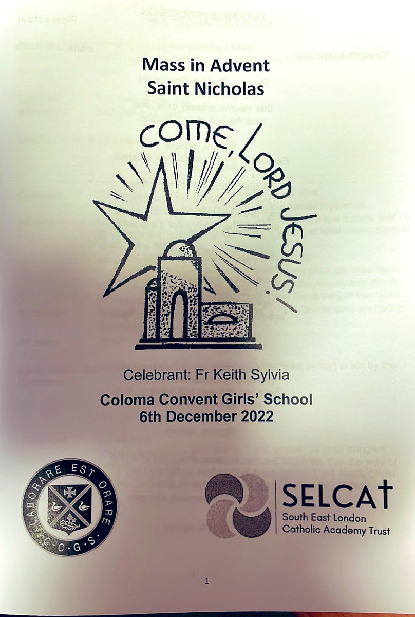 Happy St Nicholas’ Day!
We are looking forward to celebrate Mass this morning with Year 8, Year 9 and Year 12 #StNicholas