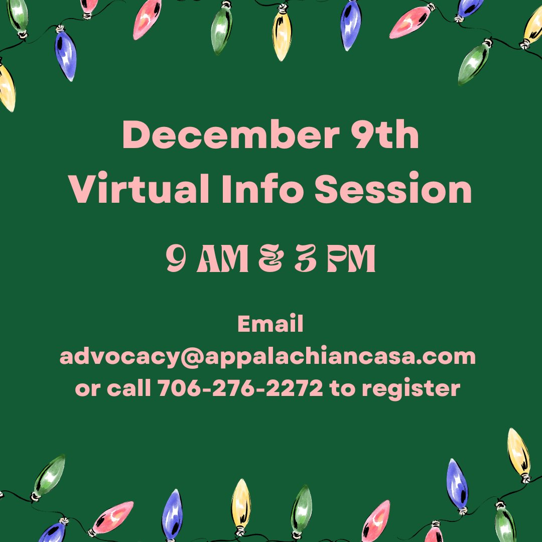 Only 3 Days Left!!! Register today to find out how YOU can speak up for abused and neglected children. Email advocacy@appalachaiancasa.com or call 706-276-2272