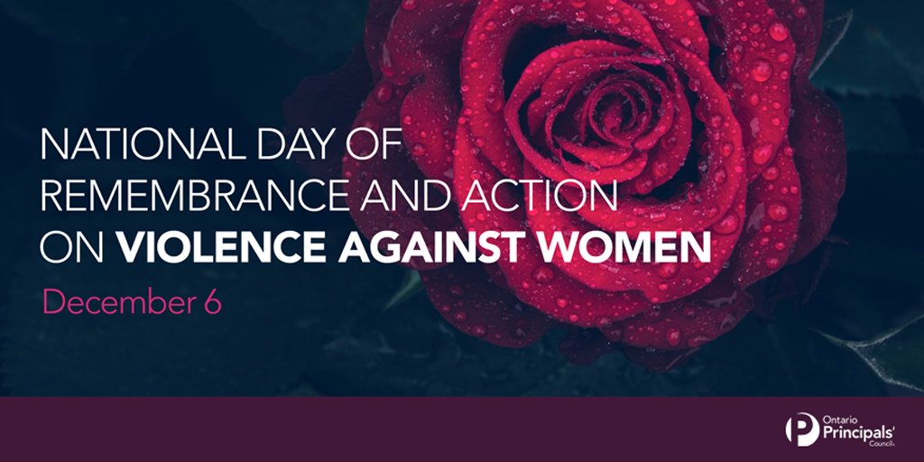 Today is the National Day of Remembrance &amp; Action on Violence Against Women. As we remember the 14 young women killed at Polytechnique Montréal in 1989, we must commit to fight the hatred and misogyny that still exists today.