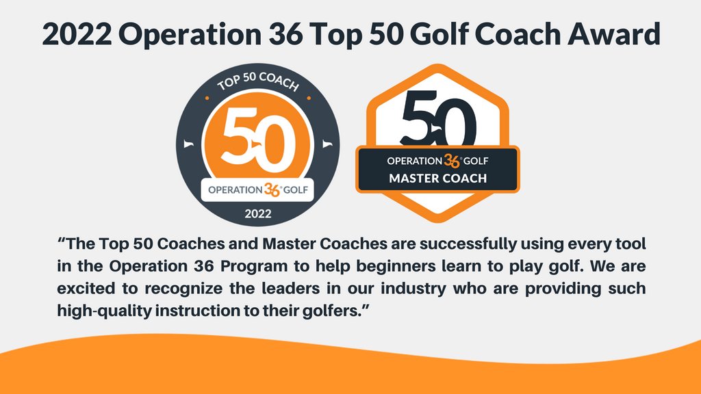 Op36Golf's tweet photo. 📣⛳️Operation 36, announces their 2022 Top 50 Golf Coach Awards.

The OP 36 Top 50 Golf Coach Award is unique in the industry as it's the only one that uses quantitative measures to determine who is making the biggest impact on golf.  
>> https://t.co/cMnR0Tq7Dv https://t.co/AZJWGWxhI9