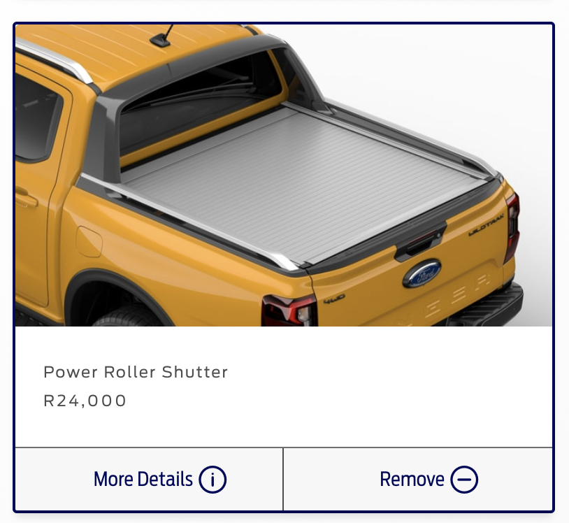0simudn's tweet photo. Even with all the extras I would want, the Ford Ranger Wildtrak still came in at under R1 mil. There is currently no way to spec it above one million - @FordSouthAfrica  has a winner.

R986,000 - Was my price.

Spec yours here: https://t.co/tLplOPrPvu https://t.co/GD1vSPB5KB