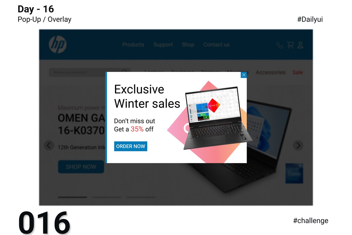 nitisht195's tweet photo. Hey everyone,
My 16th day of UI challenge from @DailyUI
Daily UI 016 - Pop-Up / Overlay @DailyUI
Please share your feedback.
#PopUp #overlay #dailyui016 #Daily_UI #UIUXDesigner #UI #uxdesign #Figma #XD #challenge #Practice https://t.co/Izm3pzyNEj