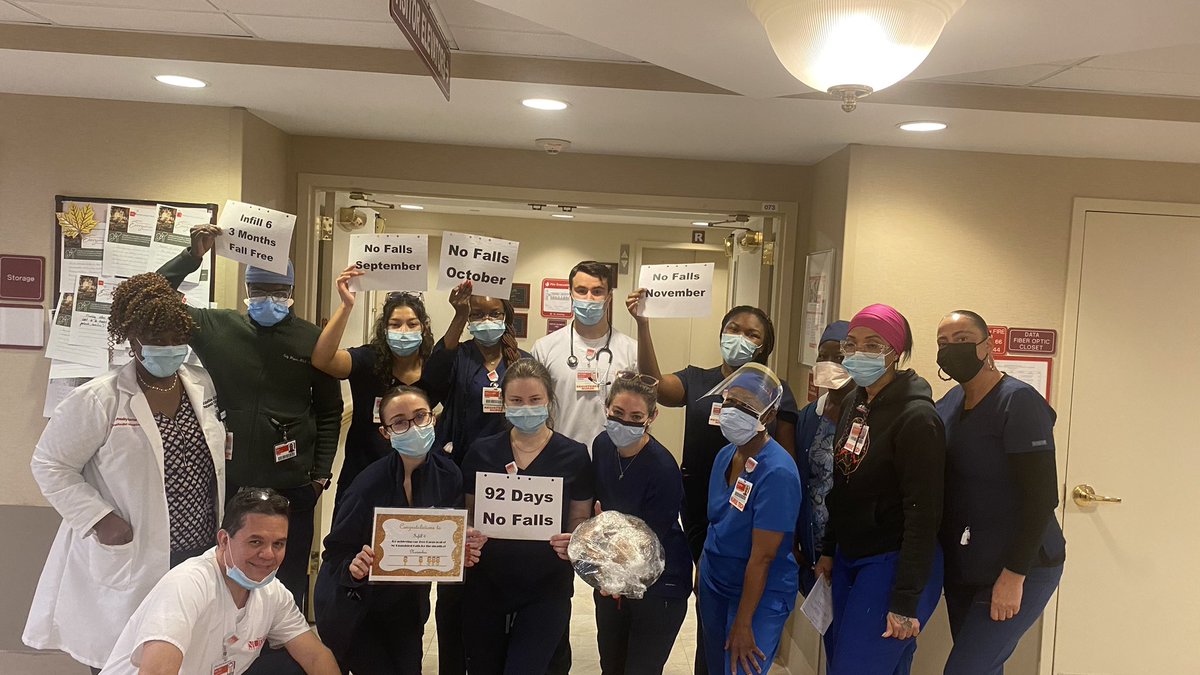 New Month, same goal. No falls for the month. Thank you Infill 6 for continuing to keep our patients safe. #roadto100 #nypbrooklyn #runtothebells <a href="/GTdancenurse/">Fidelia Jordan</a> <a href="/ErnestoPMir/">Ernesto Perez-Mir</a> <a href="/AishaD_Miller/">Aisha Miller</a> <a href="/NYPCommunity/">NYP in Your Community</a>