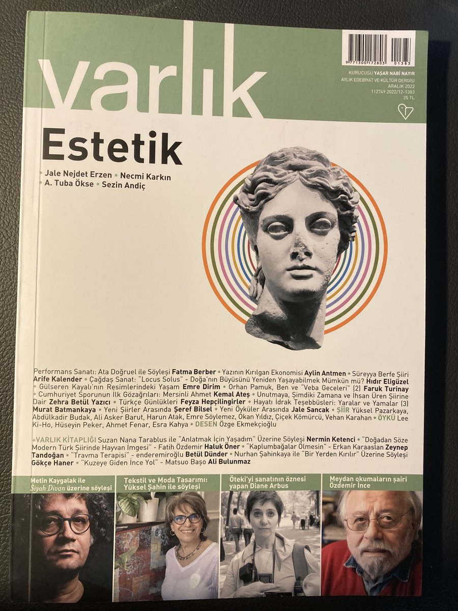 farukturinay's tweet photo. Orhan Pamuk'la ilgili yazımın ikinci bölümü Varlık Dergisi'nin Aralık sayısında: "... Ayaküstü Sohbet" ve devamı...
"Orhan Pamuk, Ben ve Veba Geceleri", Varlık, Aralık 2022.
@varlikyayinlari #OrhanPamuk #farukturinay #vebageceleri #nightsofplague #lesnuitsdelapeste https://t.co/q4DRVSYiCh