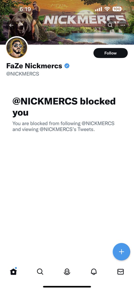 _VerBaLs's tweet photo. @Xposed @NICKMERCS I’m banned an have never tweeted to him before ever or been in his stream talking shit https://t.co/lC3XjupclV