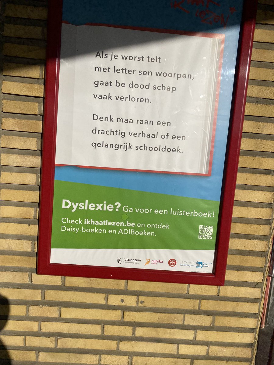 bdmol's tweet image. Campagne rond dyslexie in D’monde en welk woord staat er in? @tvanknopers power at work!