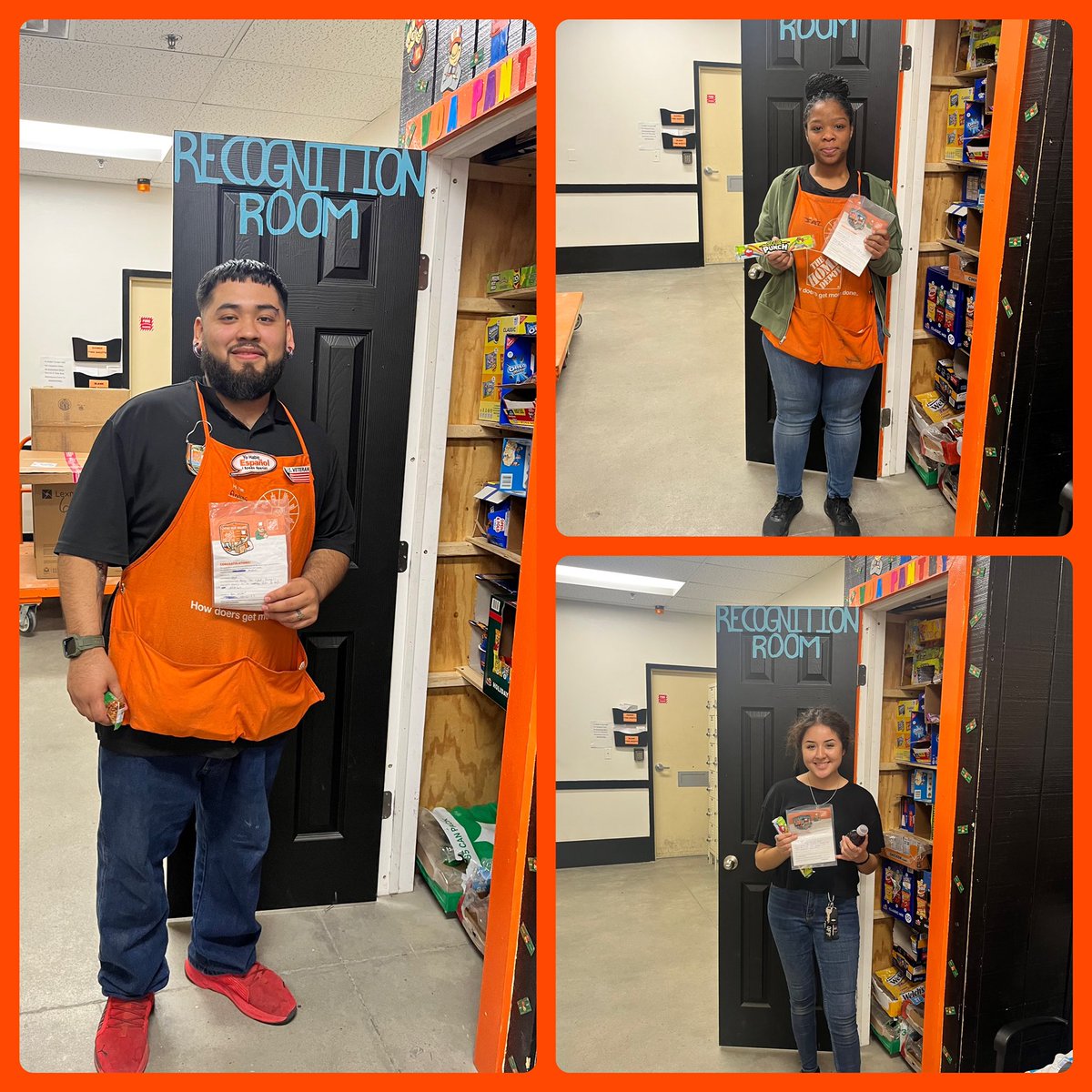 Way to Kick off Day 2 of Freight Appreciation with some Recognition! Thank you Ben for Celebrating our pack down team with some treats and homers! Awesome job to Jasmin, Andrés and Miriam!!#Celebrate @Aaron_C_Gomez <a href="/Charlot64309144/">Charlotte French</a> <a href="/Homedepot_6806/">Home Depot 6806</a>