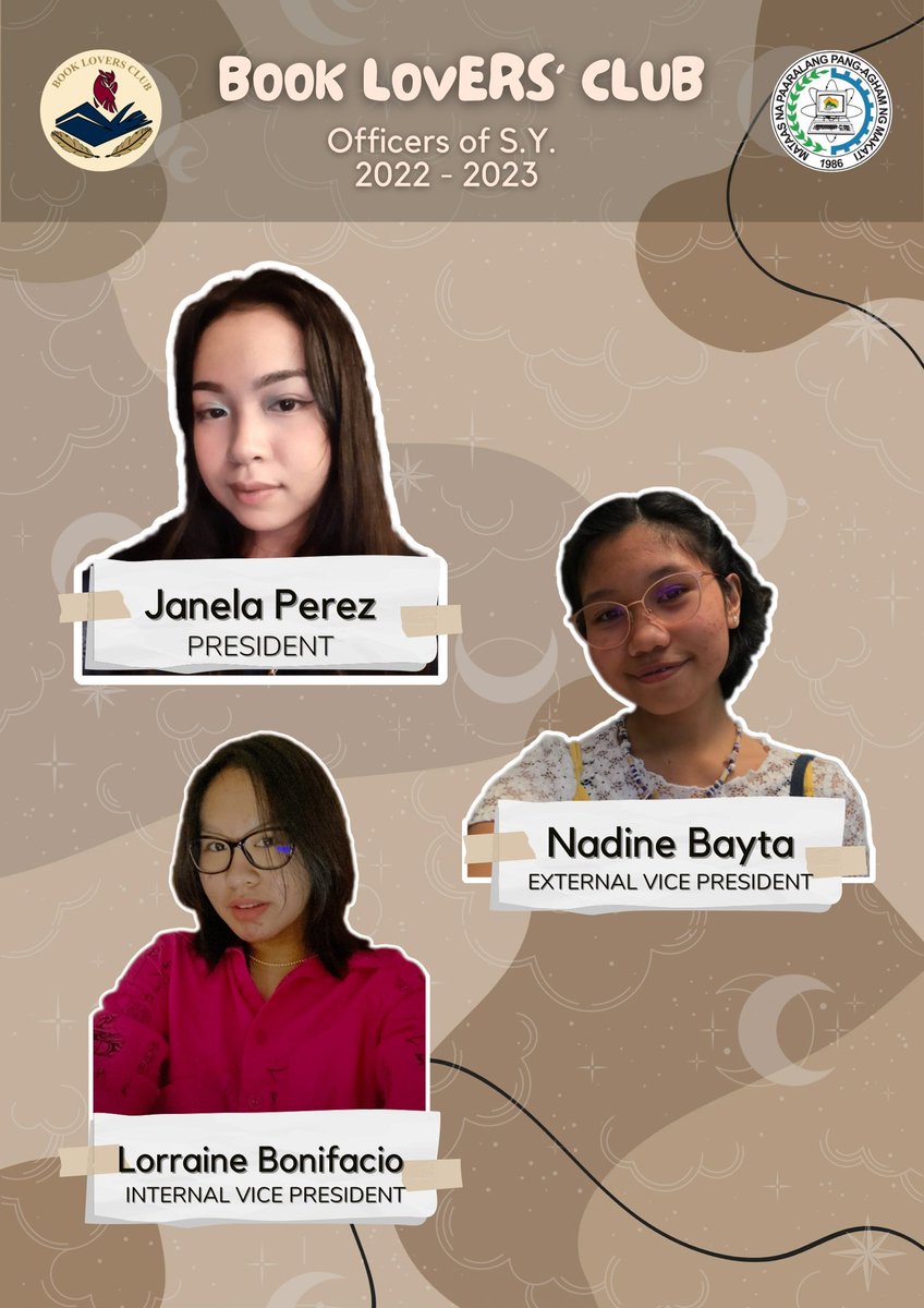 MAKSCIBLC's tweet photo. @MAKSCIBLC is still alive !! 📣📣

As a new story unfolds 📖, Book Lovers Club presents to you the new characters 💁‍♀️ of this year’s chapter of adventure!! 🤩

Now, Get a hold of your books 📚 and let us take a look 👀 on our BLC's newly elected officers!! ✨ https://t.co/43KHpRnIWI