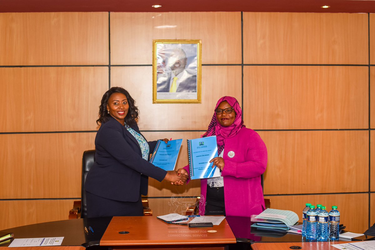 CorrectionalKE's tweet photo. Handing over ceremony of the new  Principal Secretary for the State Department for Correctional Services @muthonikenya who has vowed to work at her level best to ensure all the projects left by her predecessor @HonKwekwe are completed. https://t.co/iwLBoC0Yuj
