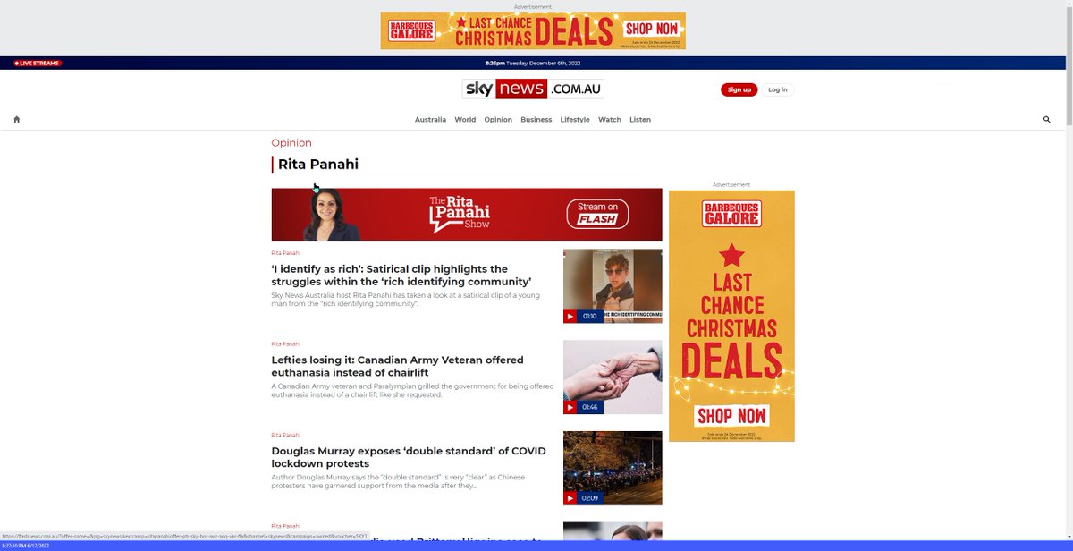 Aushiker's tweet photo. @BBQS_Galore your adverts on Sky News Australia’s after-dark opinion pages are funding climate science denialism, racism, bigotry &amp; misogyny. I hope this does not reflect your corporate values and you will work to resolve this. cc @slpng_giants_oz 

#skyNAD 
#NoMoreHate https://t.co/wiS4NV98Ty