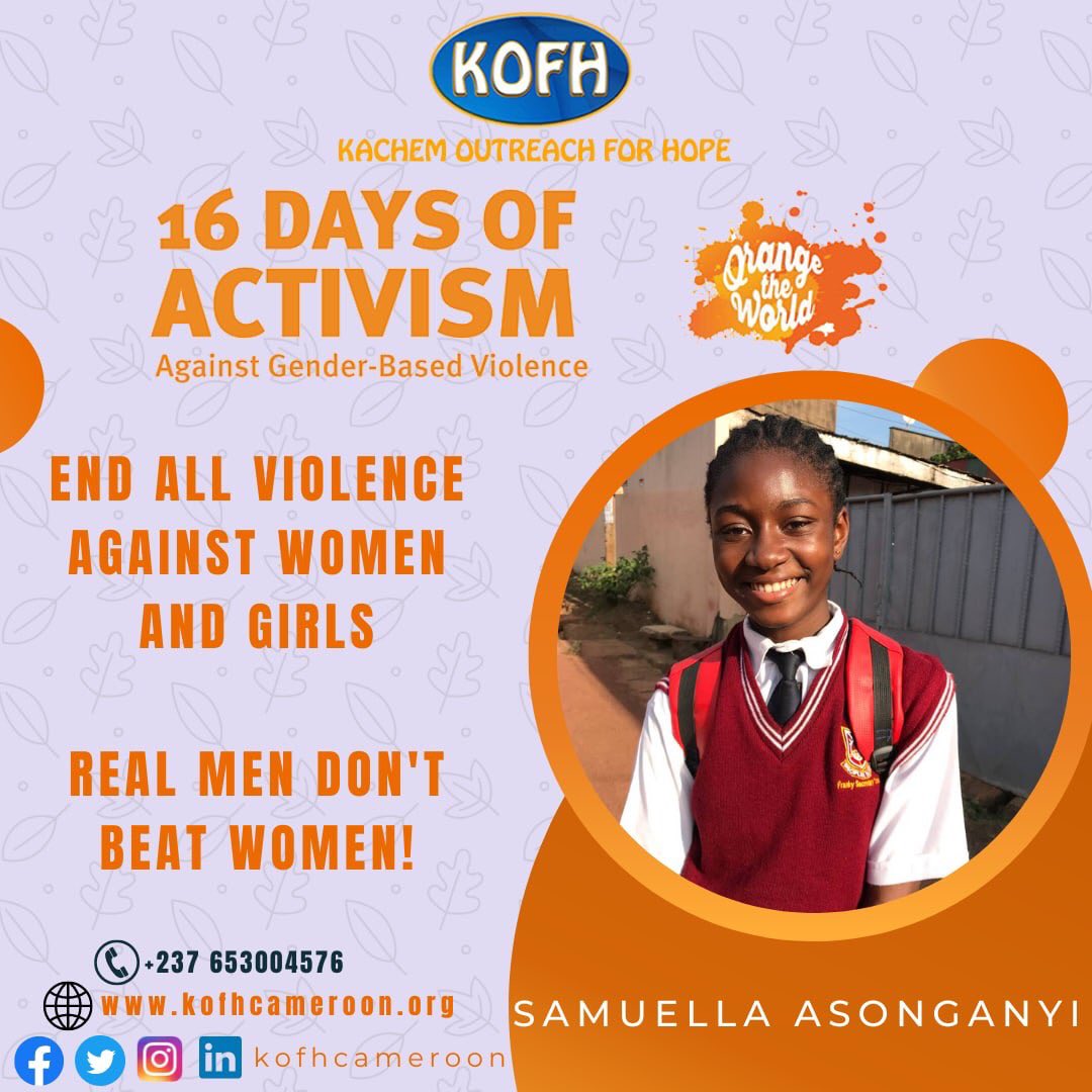 nepegcameroon's tweet photo. Adolescent Girls and Young Women joining their voices to KOFH Cameroon, to call for an end to GBV. 

#EndGBVTogether
#16DaysofActivism2022
#16DaysOfActivismAgainstGBV

_

You can join us too and add your voice to ours. Visit us at https://t.co/GQerzKTfQ1 https://t.co/rRk5mXAiF5