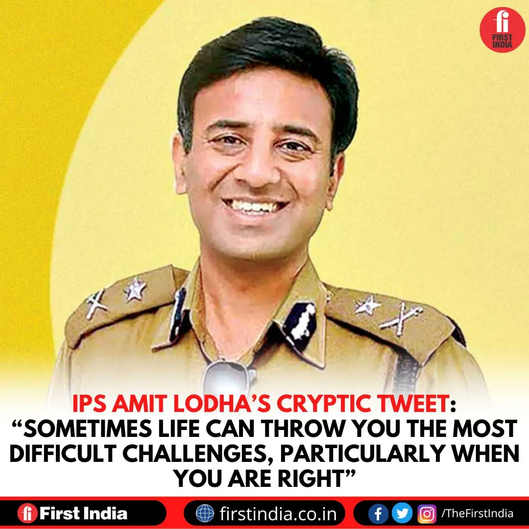 thefirstindia's tweet image. Amid all the fame and love the IPS and author #AmitLodha is getting for the web series ‘#Khakee’, he recently tweeted, “Sometimes life can throw you the most difficult challenges,...

#News #NewsAlert #NewsUpdate #IPS #Bihar #biharchapter2022 #Police