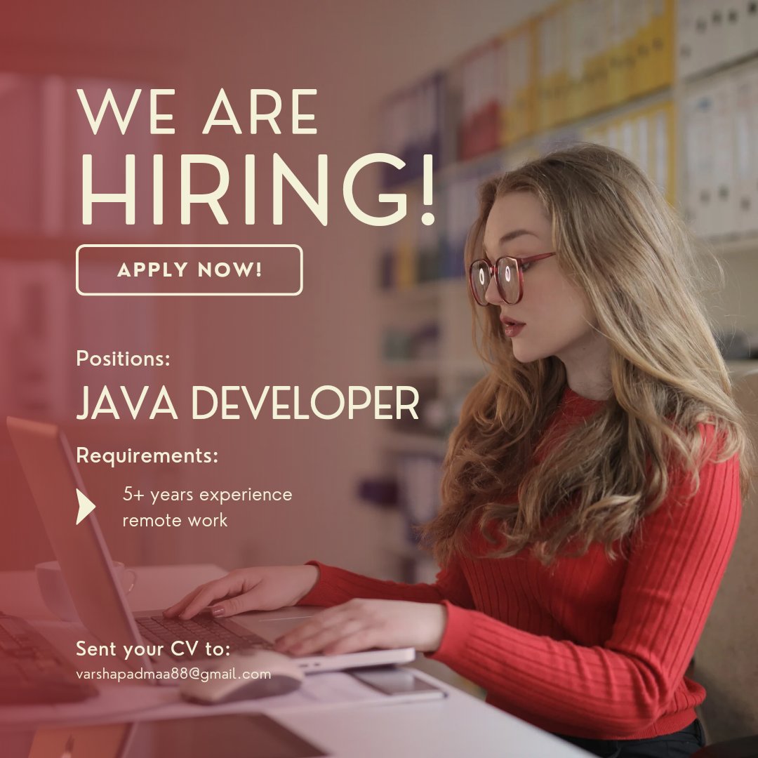 PadmaTechnolog2's tweet photo. #HIRINGNOW 
@PadmaTechnolog2 
#javadevloper ... https://t.co/Fyx39ukftA