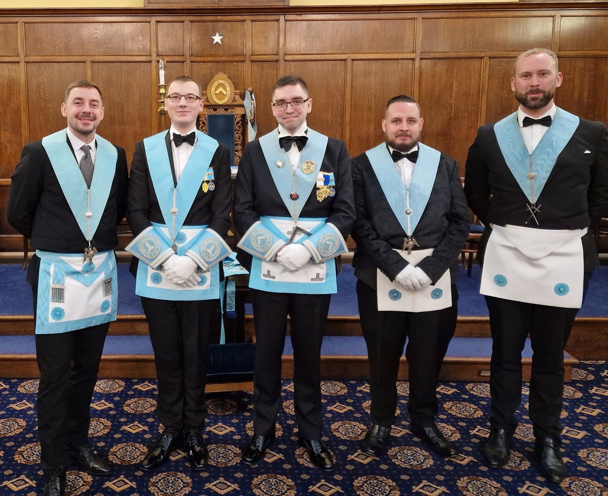 On Friday we installed our new Worshipful Master, Bro. Mitchell, pictured with some of his Officers. Looking forward to the next 12 months! <a href="/WYFreemasons/">Yorkshire West Riding Freemasons</a> <a href="/UGLE_GrandLodge/">United Grand Lodge of England</a> #Freemasons