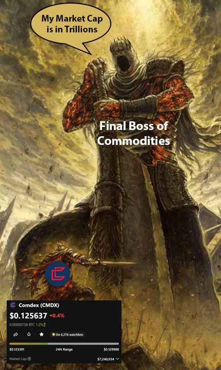 ComdexMemelord's tweet photo. With Comdex apps almost coming to fruition its time to take a jab at that final boss
Remember that our competition is the incumbent centralized institutions and not other protocols building along in DeFi
Lets grow the pie together instead of fighting for bits and pieces
$CMDX https://t.co/5Y6mPIDN1Z