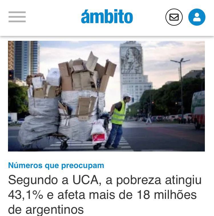 Rconstantino's tweet photo. Na Argentina, que fez o L e trouxe a quadrilha de volta à cena do crime, a pobreza já atinge mais de 43% da população: mais de 18 milhões vivem na miséria. https://t.co/VObxs8rNLb
