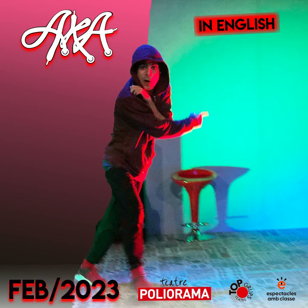 AkaBcn's tweet photo. 💥A.K.A (in english) al @teatrepoliorama 💥⠀
☄️🛹 Profes &amp; Students !!!☄️⠀ 🔜Reserveu ja per venir a a @espectaclesambclasse al febrer! ⠀ ⠀ #GiraAKA #AkaBCN #teatre #teatro #TeatroEnInglés #bcn #catalunya #cultura @lluisfebrerc  @montserodriguez @danijmeyer @franaviladist https://t.co/UsxEUfBntJ
