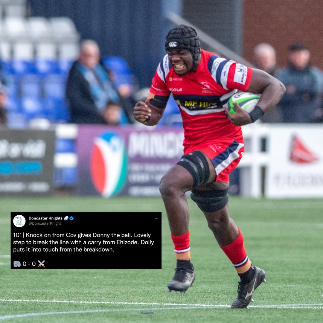 DoncasterKnight's tweet photo. 𝙎𝙣𝙖𝙥𝙨 🤝 𝙏𝙬𝙚𝙚𝙩𝙨

We're tying our game snaps to the tweets that tried to capture the action.

Here's 4️⃣ from a tough trip to Butts Park Arena to face Coventry in Round 8 on Saturday. https://t.co/MuE5UyG7pK
