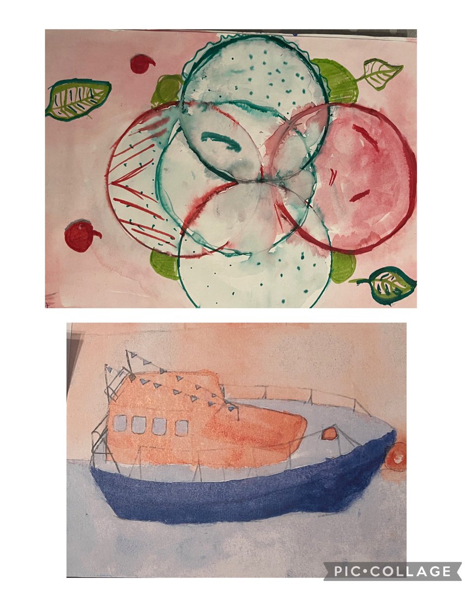MCS_Art's tweet photo. Some excellent homework from 8x3. ‘Create a contrasting colour picture’ was their task. So lovely to see such variety. @LearnWithMCS https://t.co/rsfpUM8hCB
