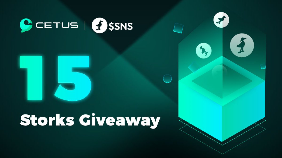 CetusProtocol's tweet image. Cetus x Sui Name Service 15 Storks Giveaways Campaign in 48 hrs

How to Participate ⬇️
1- Follow @CetusProtocol  and @snsstork 's Twitter
2- Join our Discord
3- Like, RT and tag 3 friends
4- Comment your Discord ID below

*Note: To qualify, member must complete all the tasks